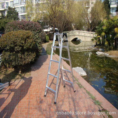 Aluminum Alloy 5-Rung Household Folding Ladder